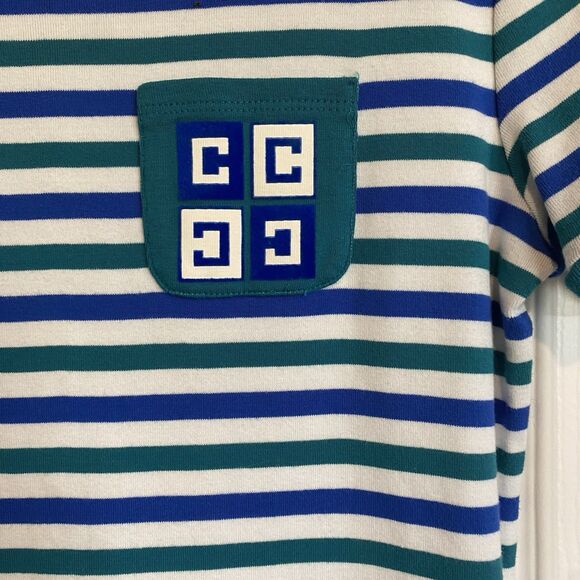 Chaps Ralph Lauren Tee Dress pocket logo womens sz Small nautical sailor girl - Picture 3 of 8